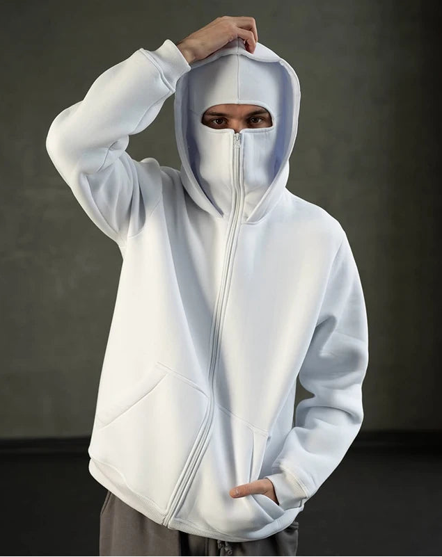 Men’s Ninja Hoodie – Loose Fit, Zipper