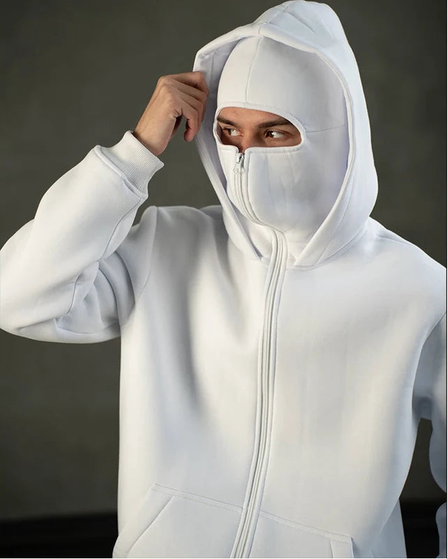 Men’s Ninja Hoodie – Loose Fit, Zipper