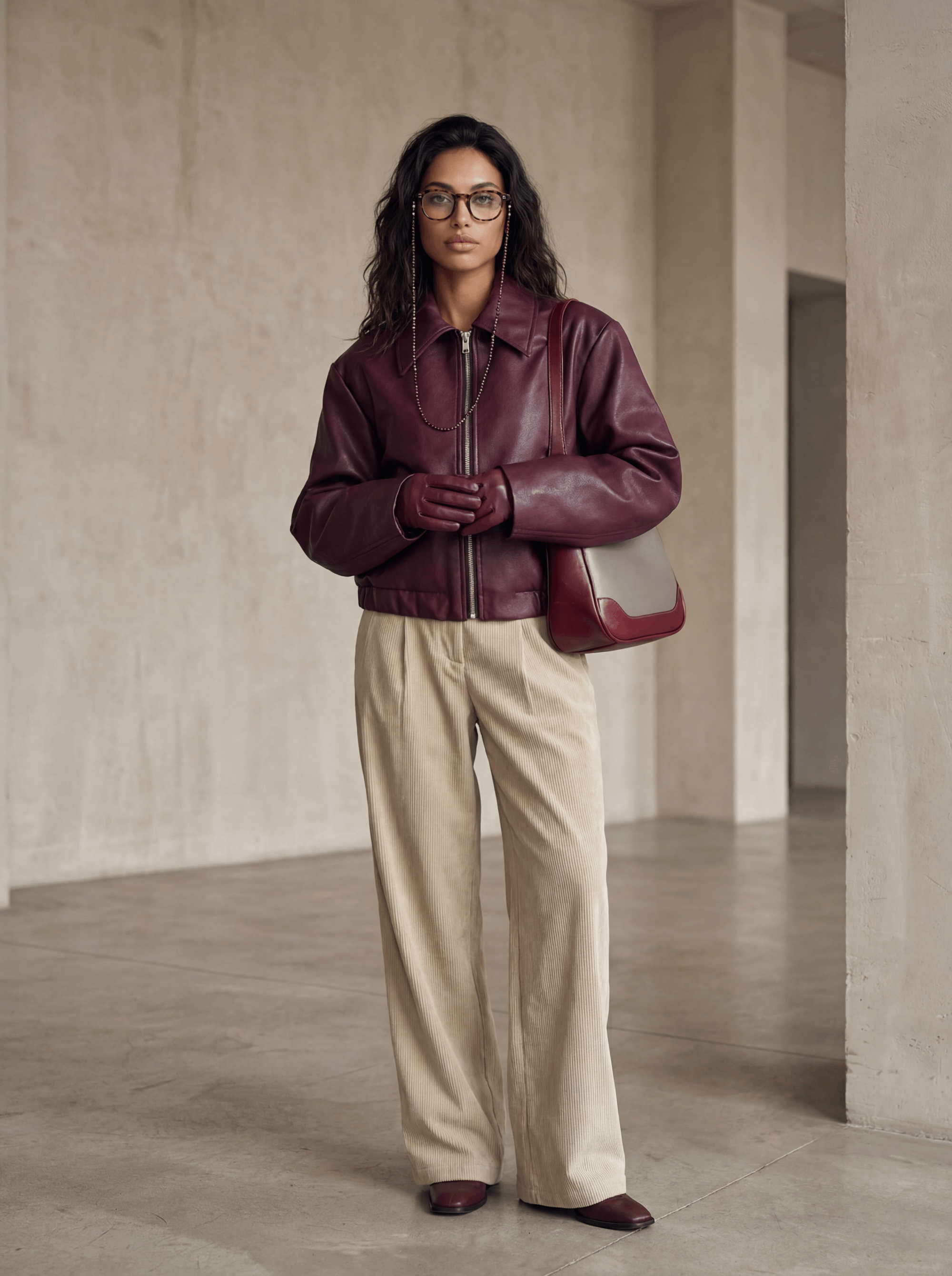 Matte Leather Biker Jacket