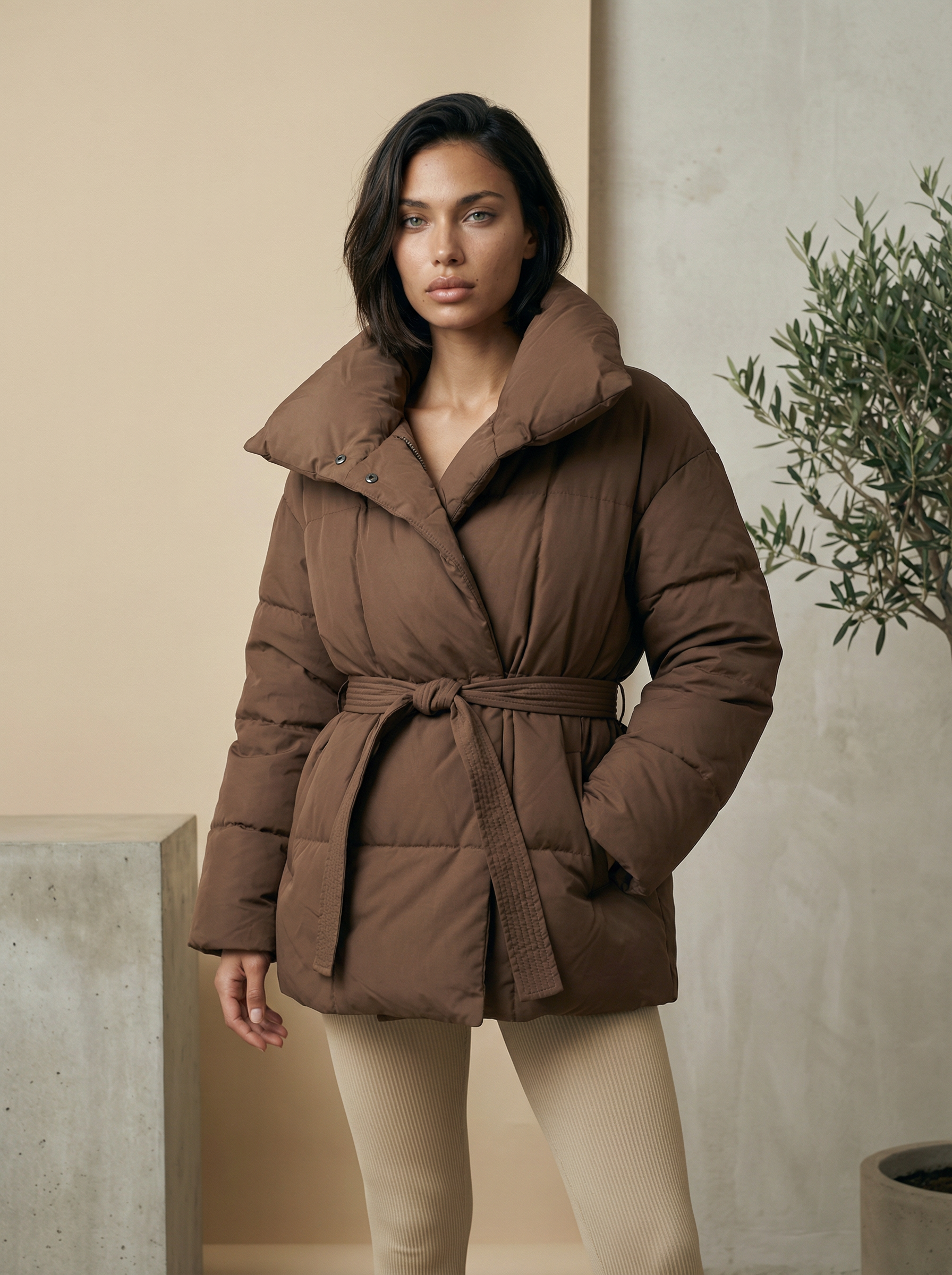 Women’s Faux Fur Coat – Vintage Patchwork, Warm & Stylish