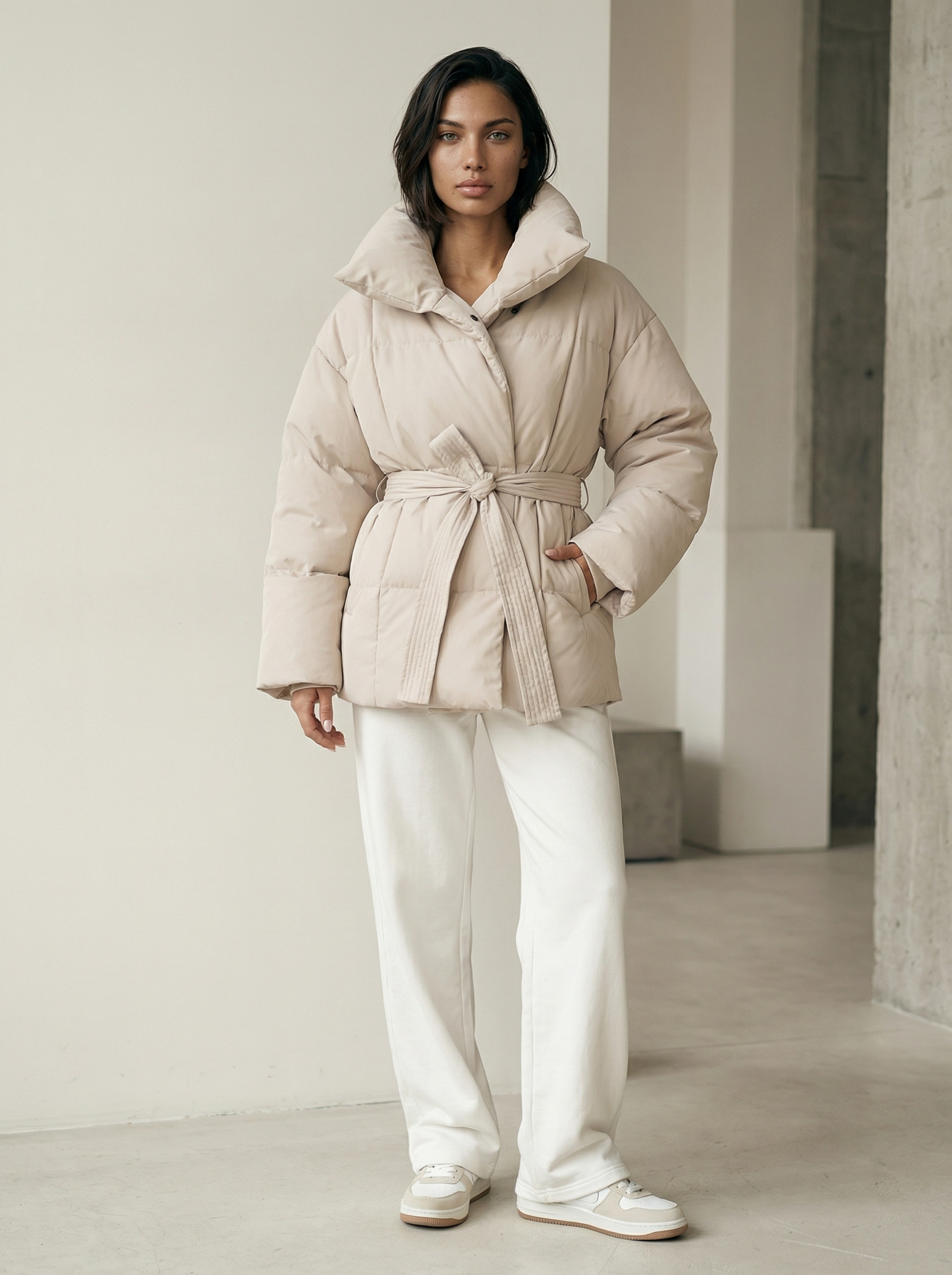 Women’s Faux Fur Coat – Vintage Patchwork, Warm & Stylish