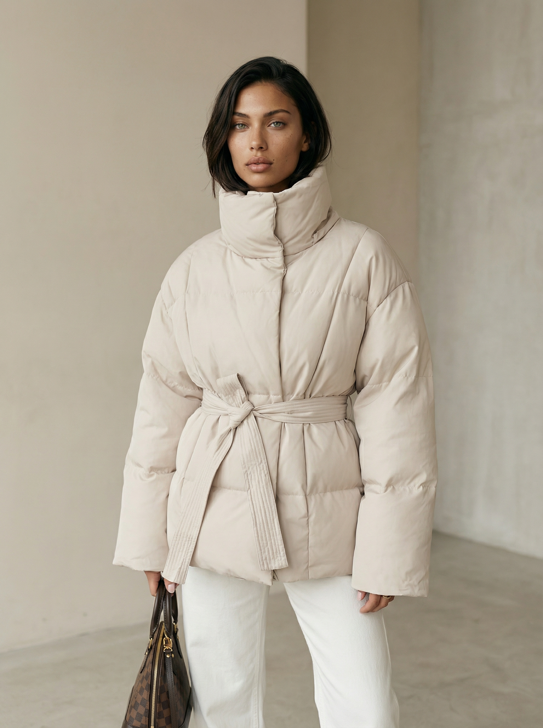 Women’s Faux Fur Coat – Vintage Patchwork, Warm & Stylish