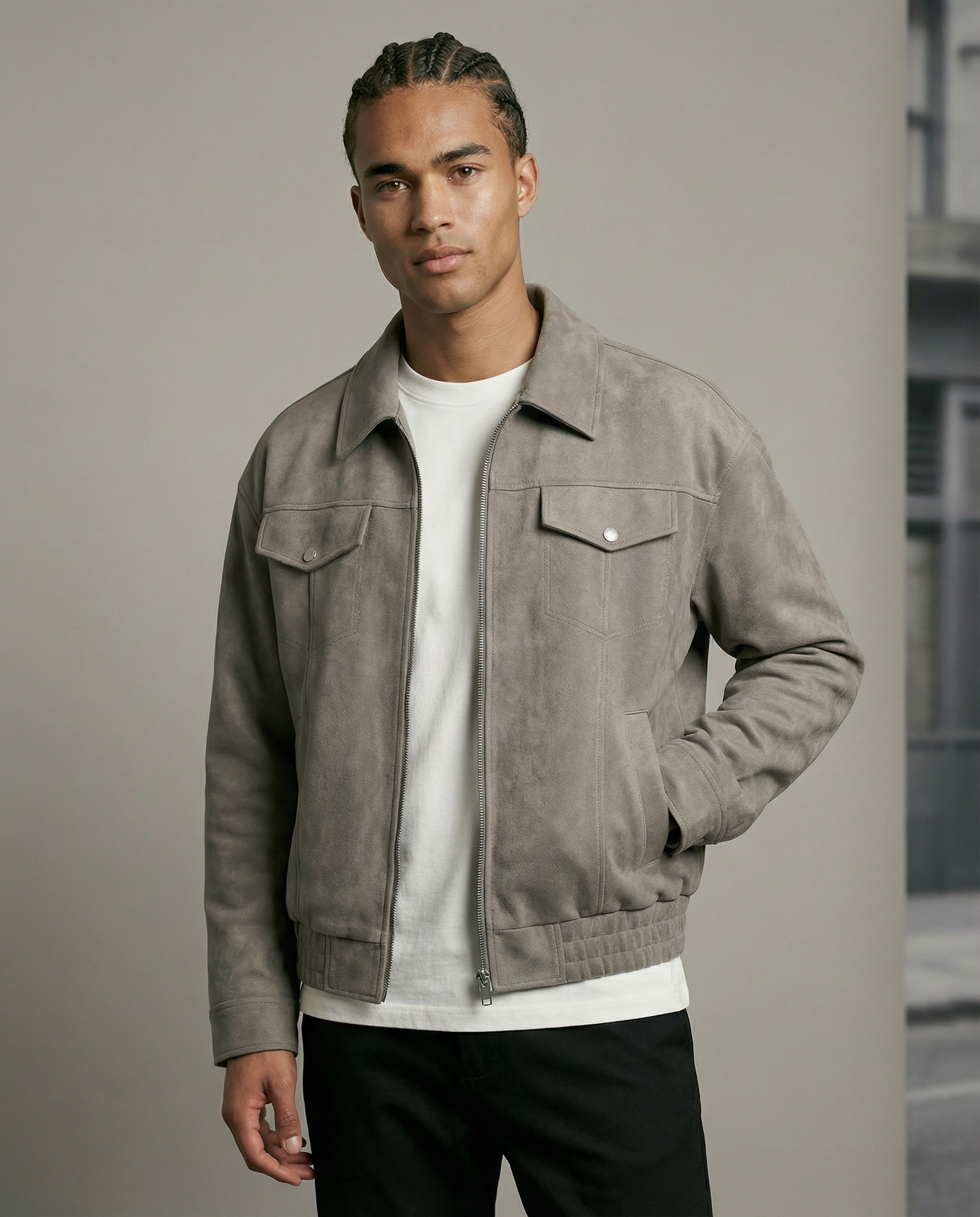 Casual Zip-Up Jacket – Loose Fit