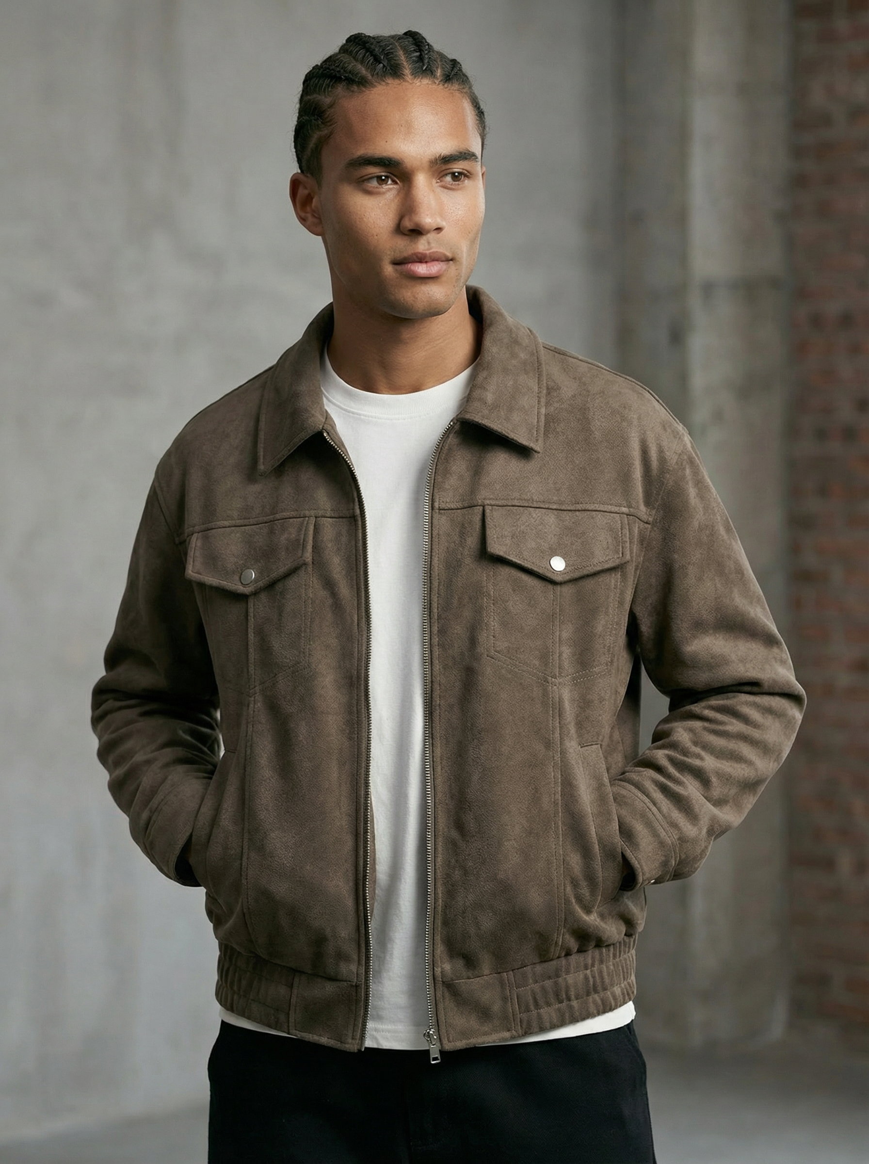 Casual Zip-Up Jacket – Loose Fit