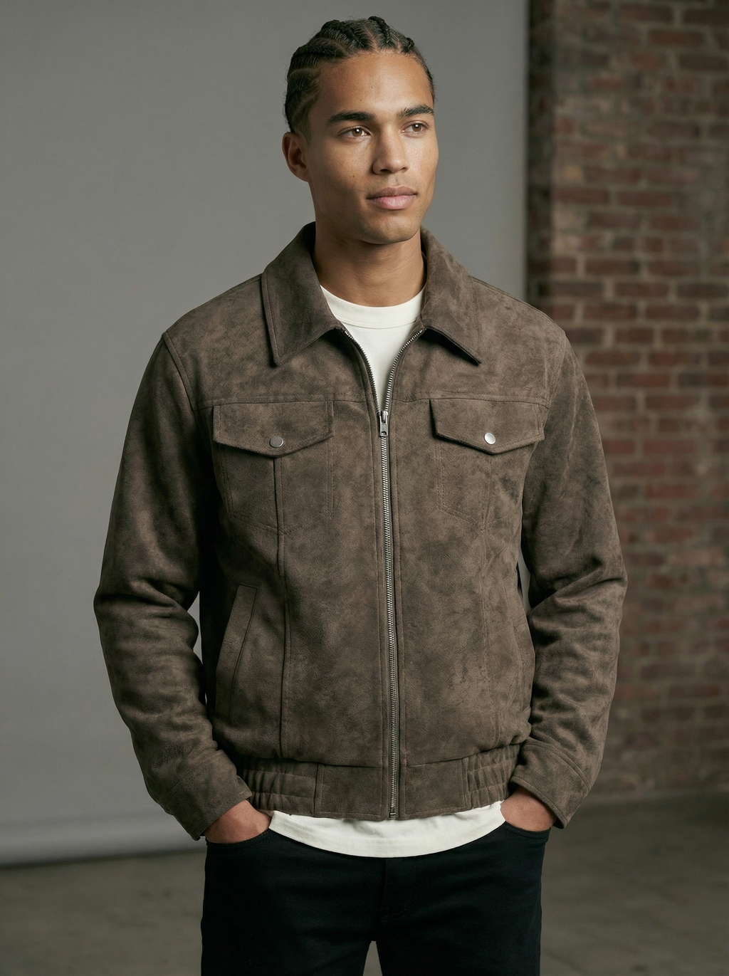 Casual Zip-Up Jacket – Loose Fit