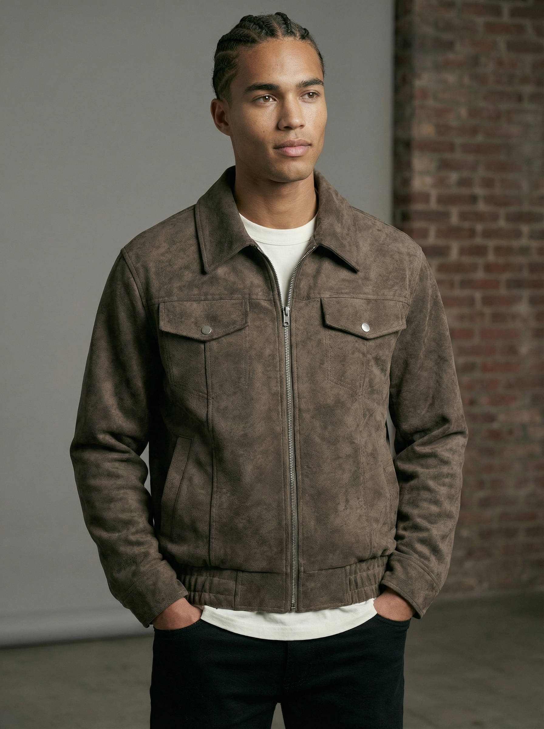 Casual Zip-Up Jacket – Loose Fit