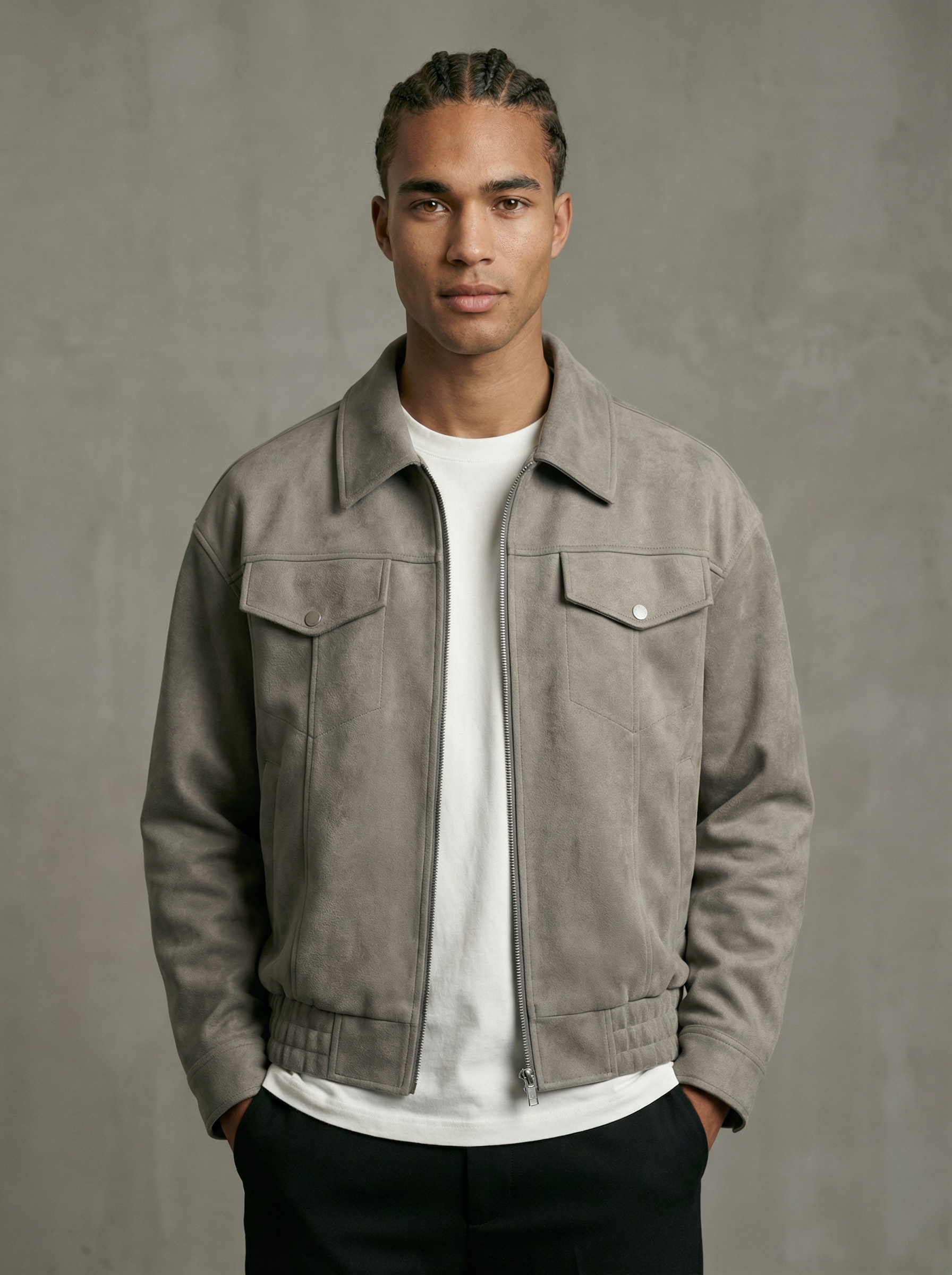 Casual Zip-Up Jacket – Loose Fit